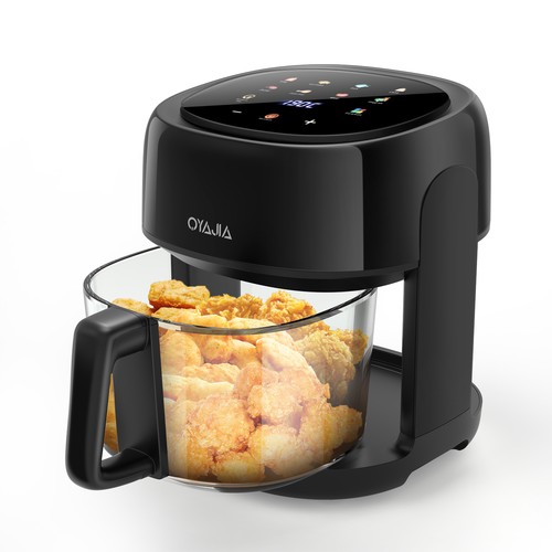 1800w air fryer - fryer, glass