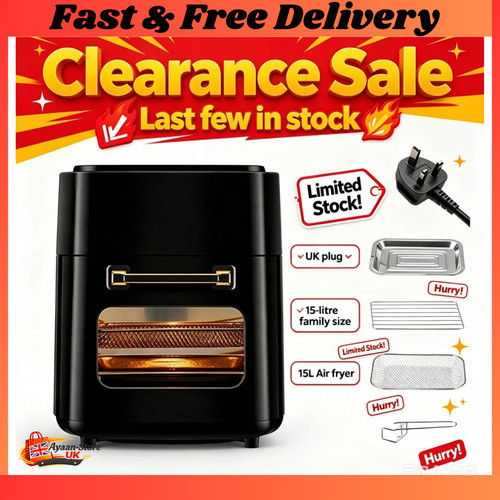 15l air fryer - fryer, 1400w
