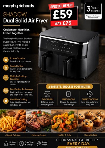 Dual air fryer - fryer, morphy