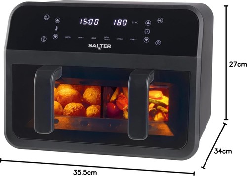 Salter dual view air - dual, fryer