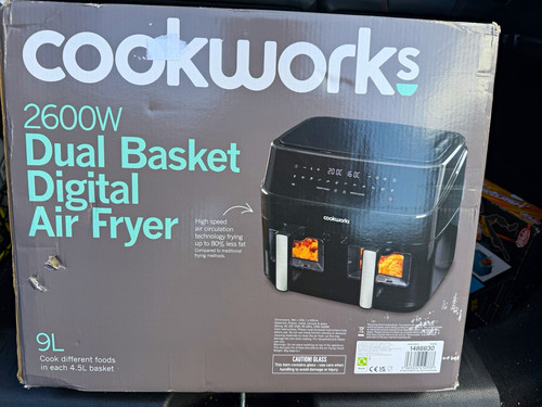 Cookworks 2600w dual basket - 2600w,