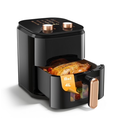 Small manual air fryer - 4l,